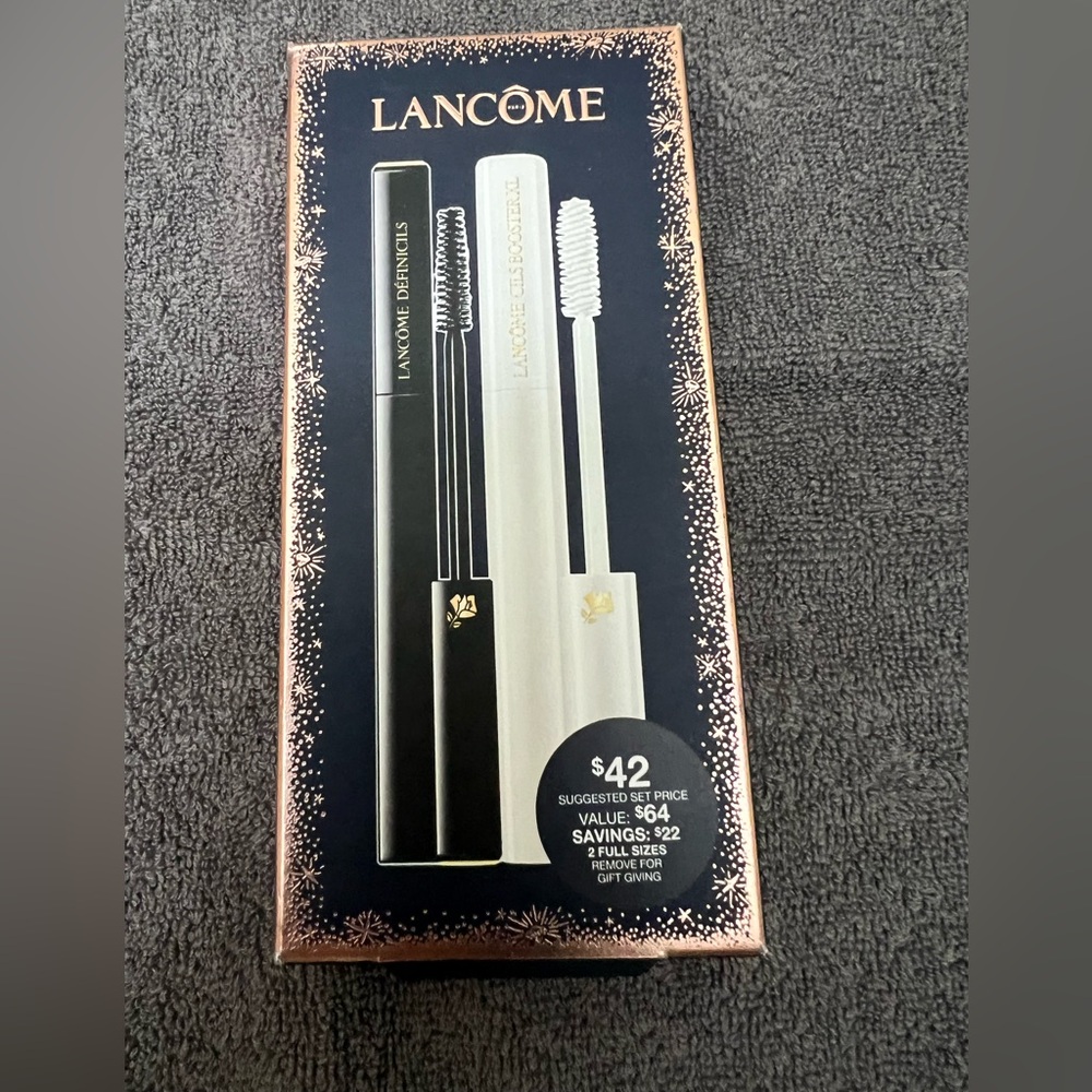 Lancôme DEFINICILS 01 BLACK Mascara / CILS BOOSTER XL Both FULL SIZE NIB